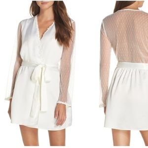 Silk and Lace Bridal Robe